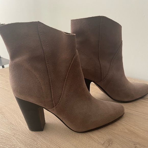 Brown Suede Ankle Boots - Picture 1 of 6